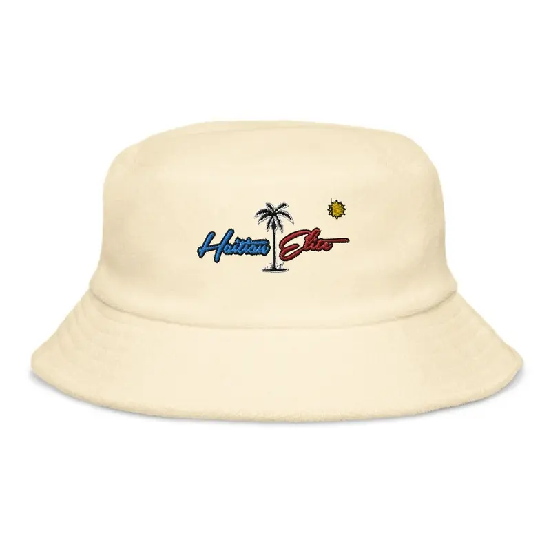 Unstructured Terry Cloth Bucket Hat